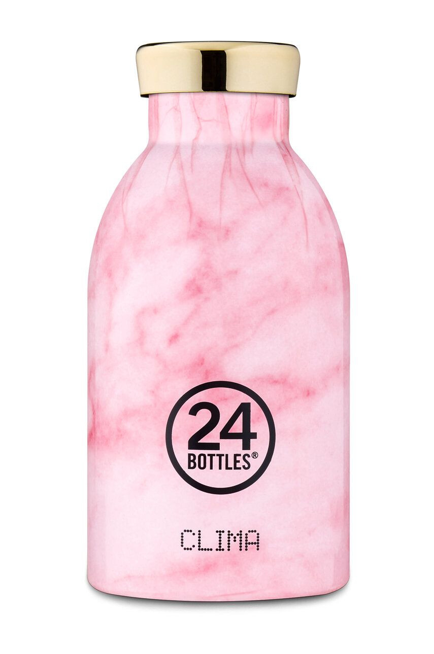 24bottles Termosz Clima Pink Marble 330ml - Pepit.hu