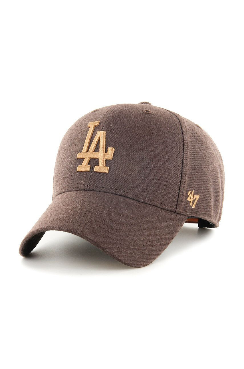 47brand sapka Los Angeles Dodgers barna nyomott mintás - Pepit.hu