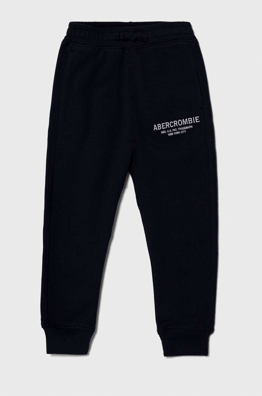 Abercrombie & Fitch gyerek melegítőnadrág sötétkék nyomott mintás - Pepit.hu