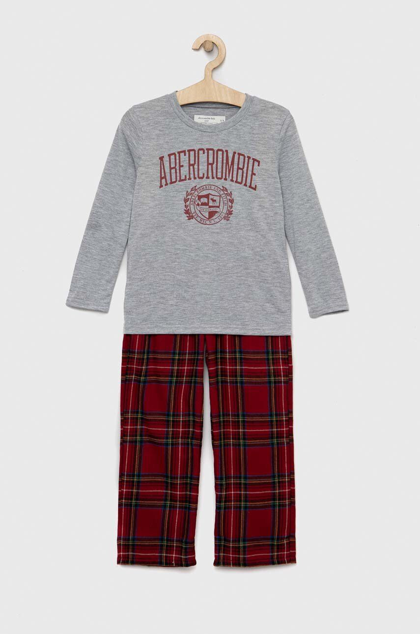 Abercrombie & Fitch gyerek pizsama piros mintás - Pepit.hu