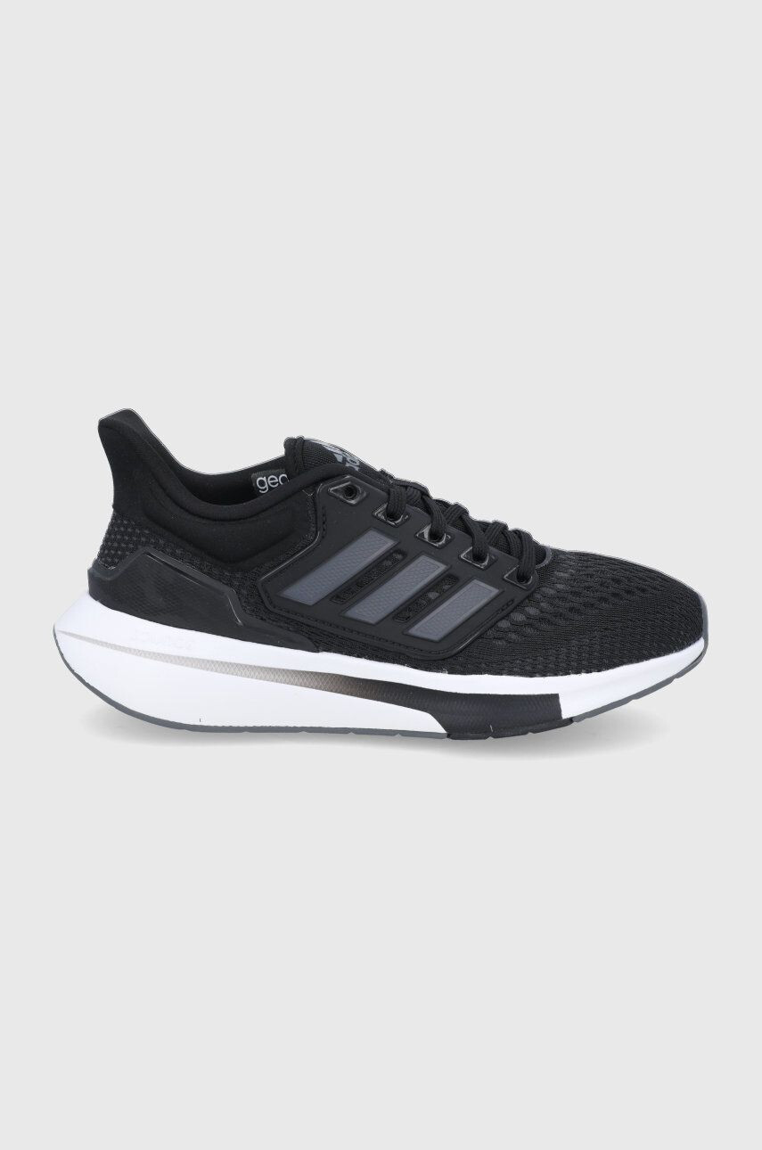 adidas cipő EQ21 Run H00544 fekete lapos talpú - Pepit.hu