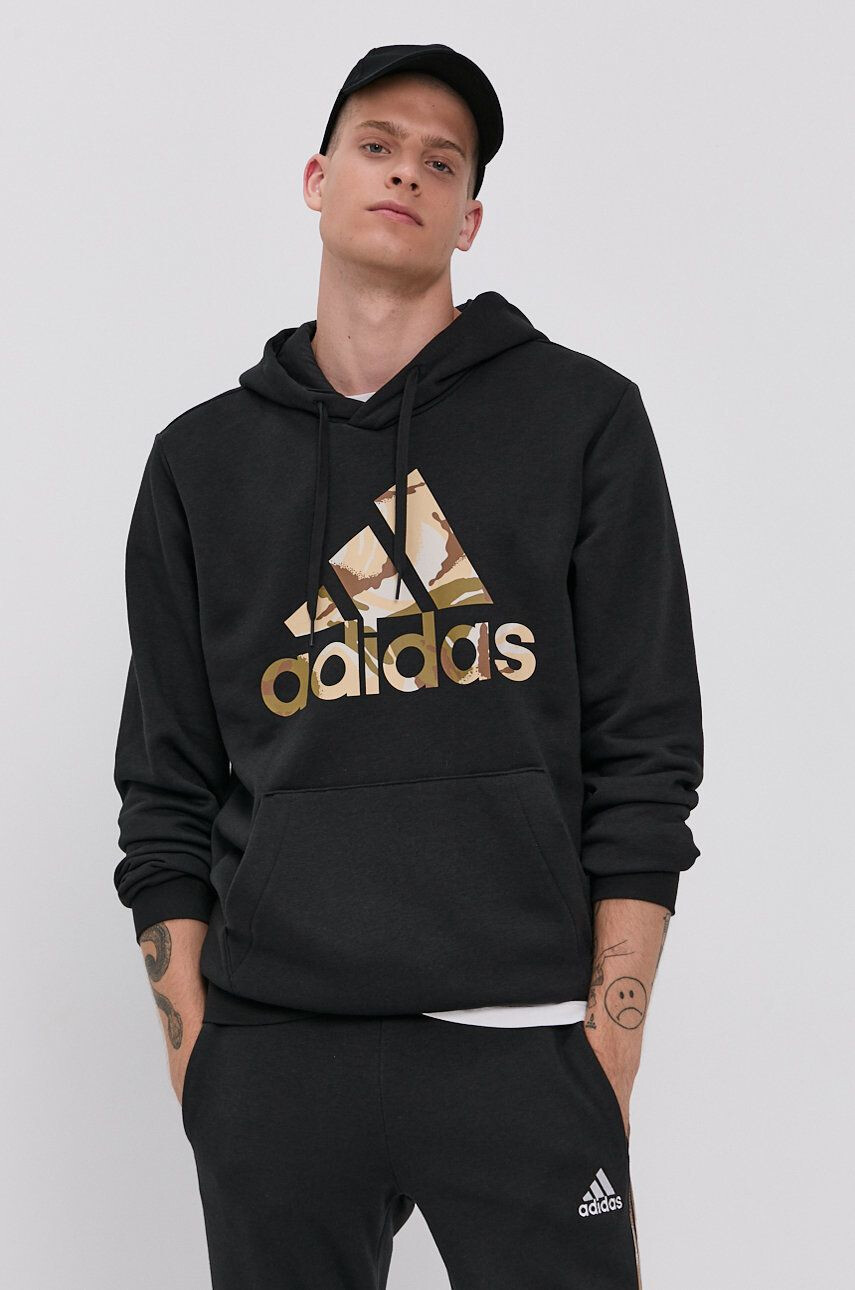 adidas felső fekete férfi nyomott mintás - Pepit.hu