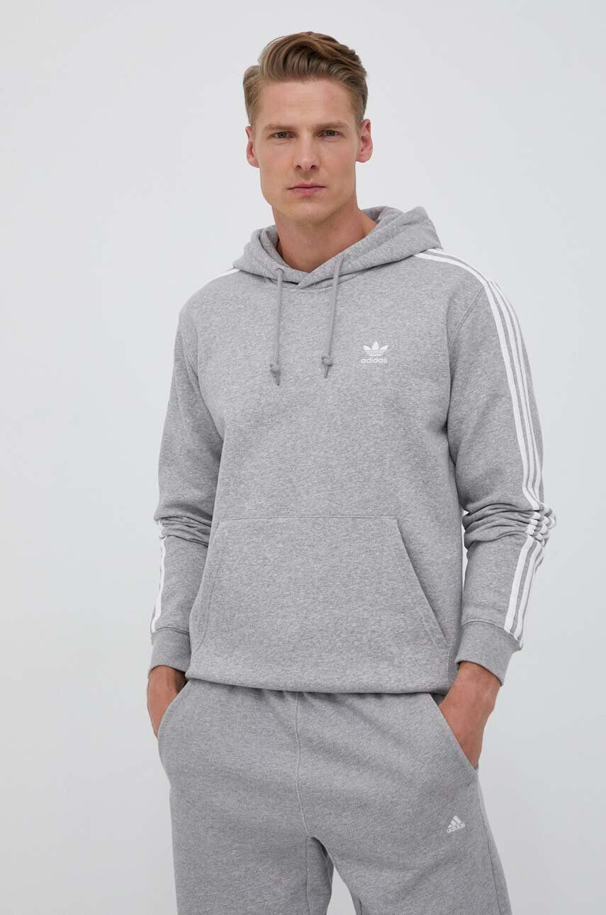 adidas Originals felső szürke férfi melange kapucnis - Pepit.hu