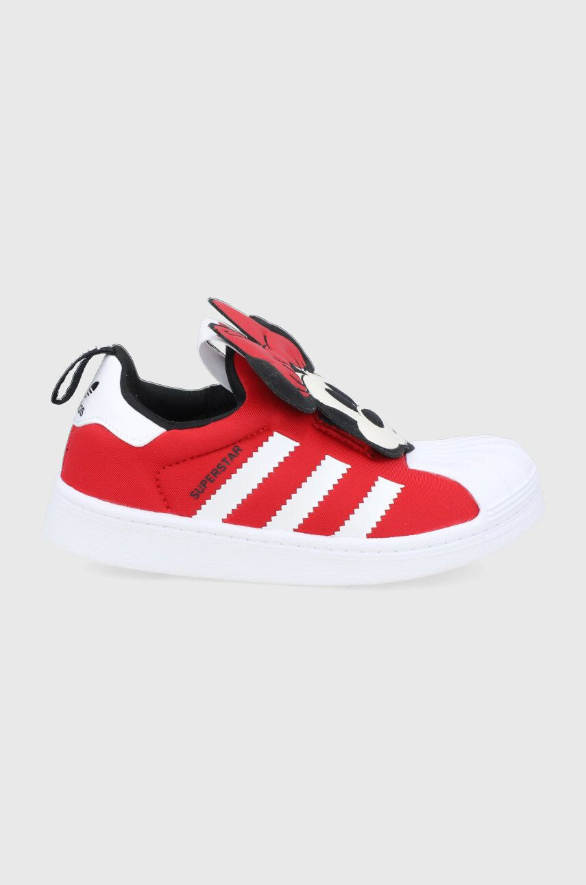 adidas Originals gyerek cipő SUPERSTAR 360 piros - Pepit.hu