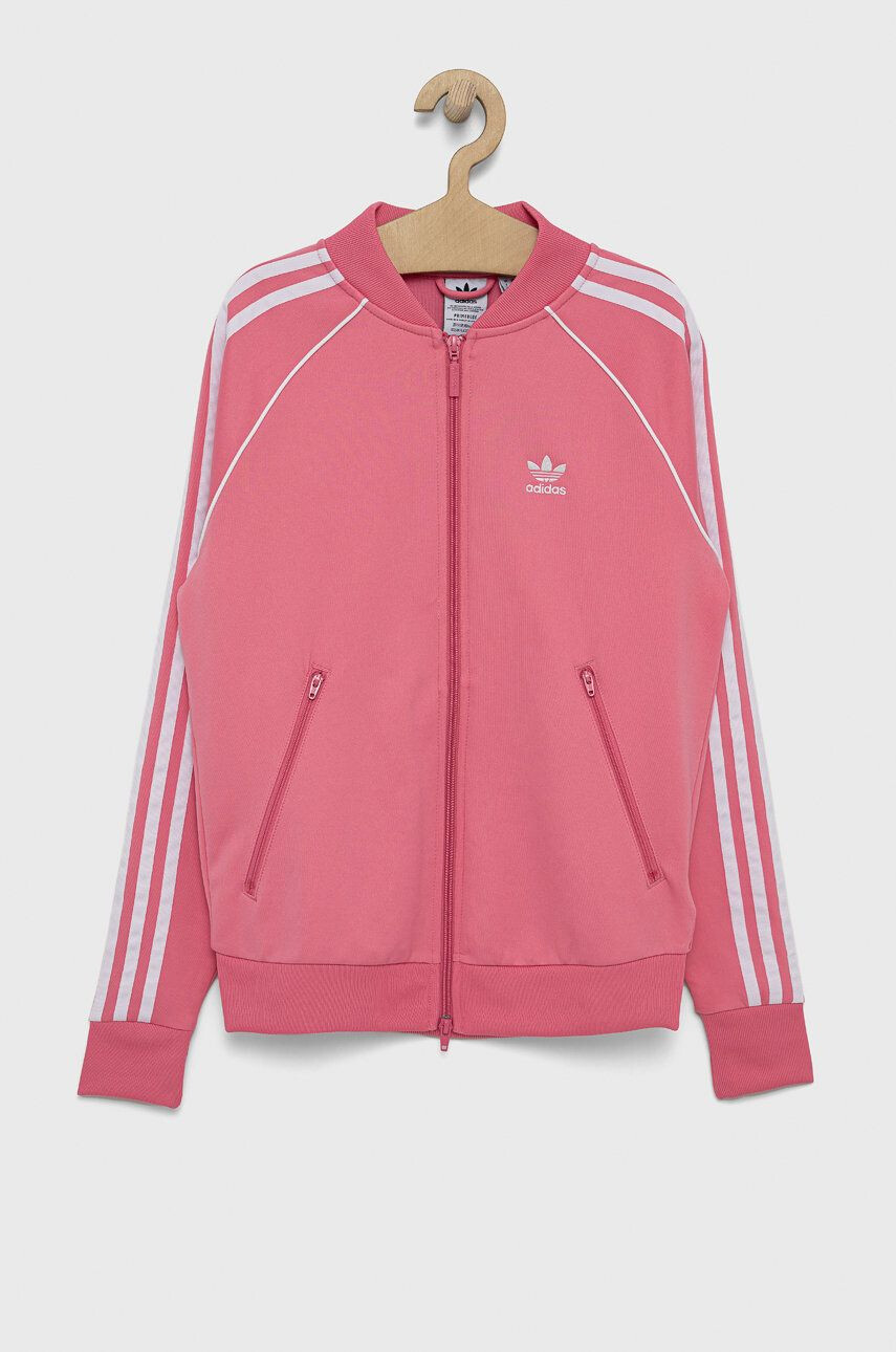 adidas Originals gyerek melegítőfelső pamutból H34591 rózsaszín nyomott mintás - Pepit.hu