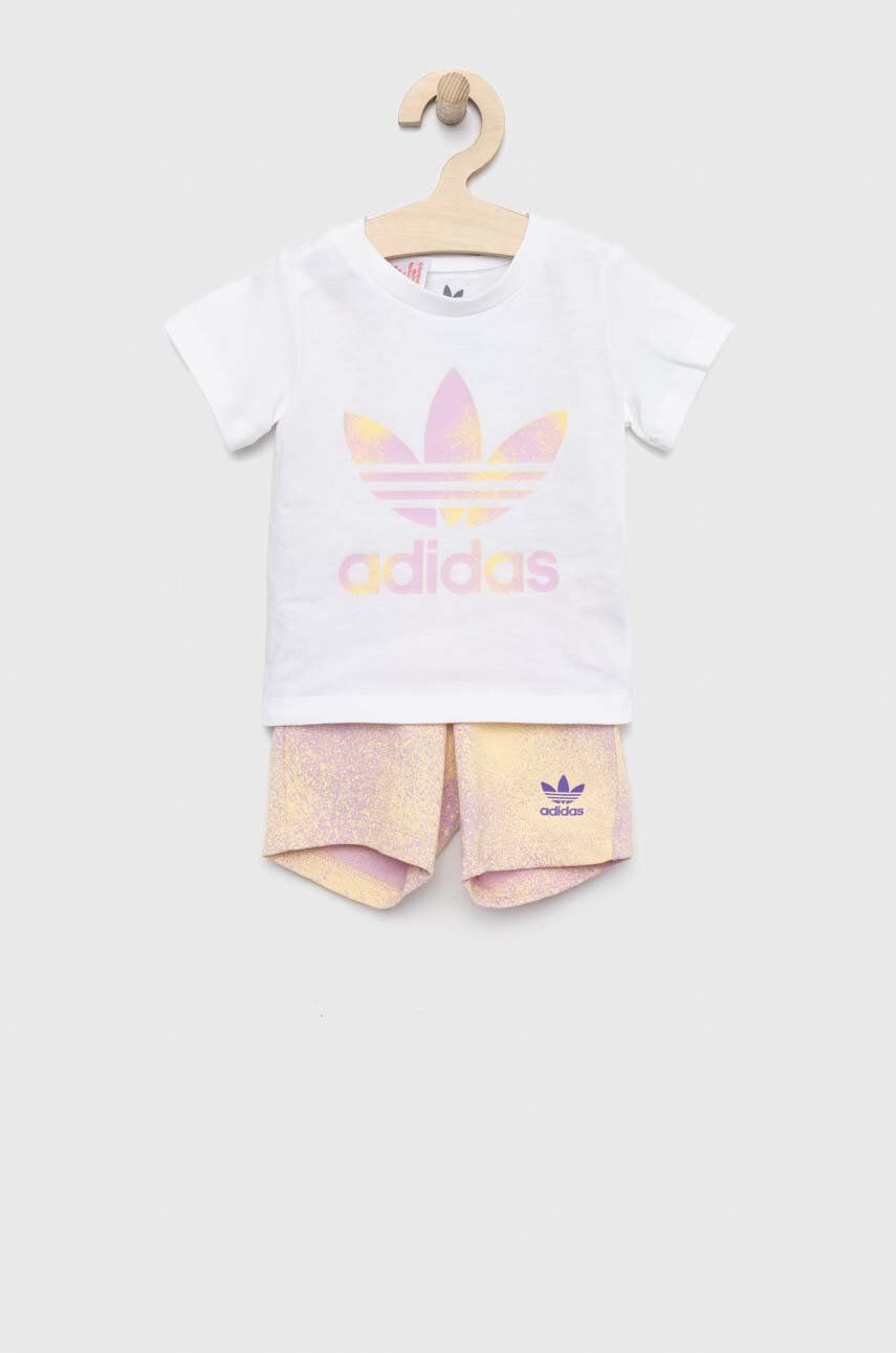 adidas Originals gyerek pamut melegítő szett fehér - Pepit.hu