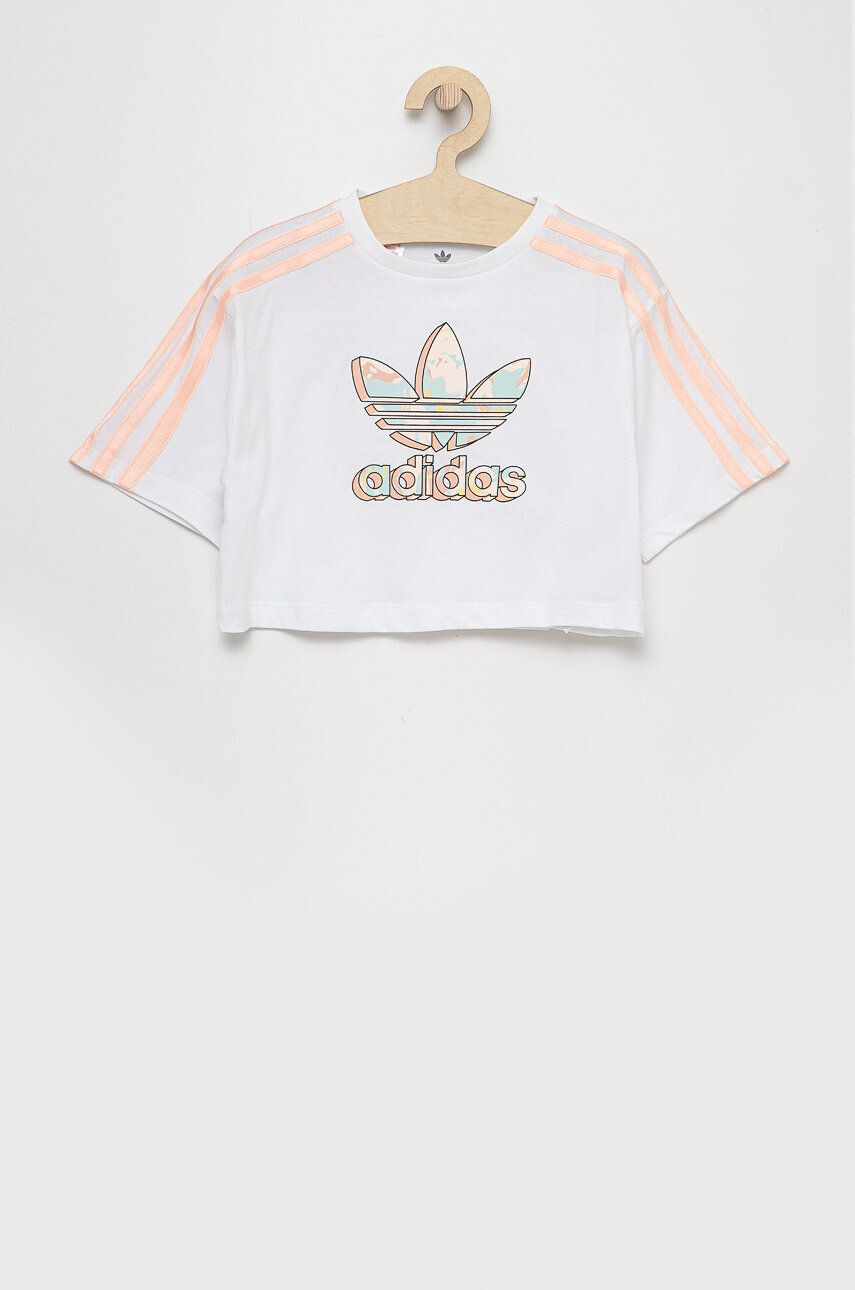 adidas Originals gyerek pamut póló fehér - Pepit.hu