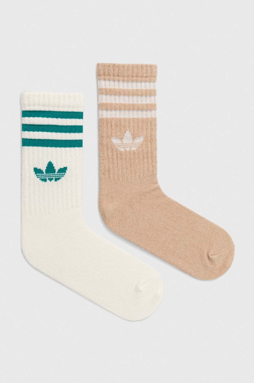 adidas Originals karácsonyi zokni 2 db bézs - Pepit.hu