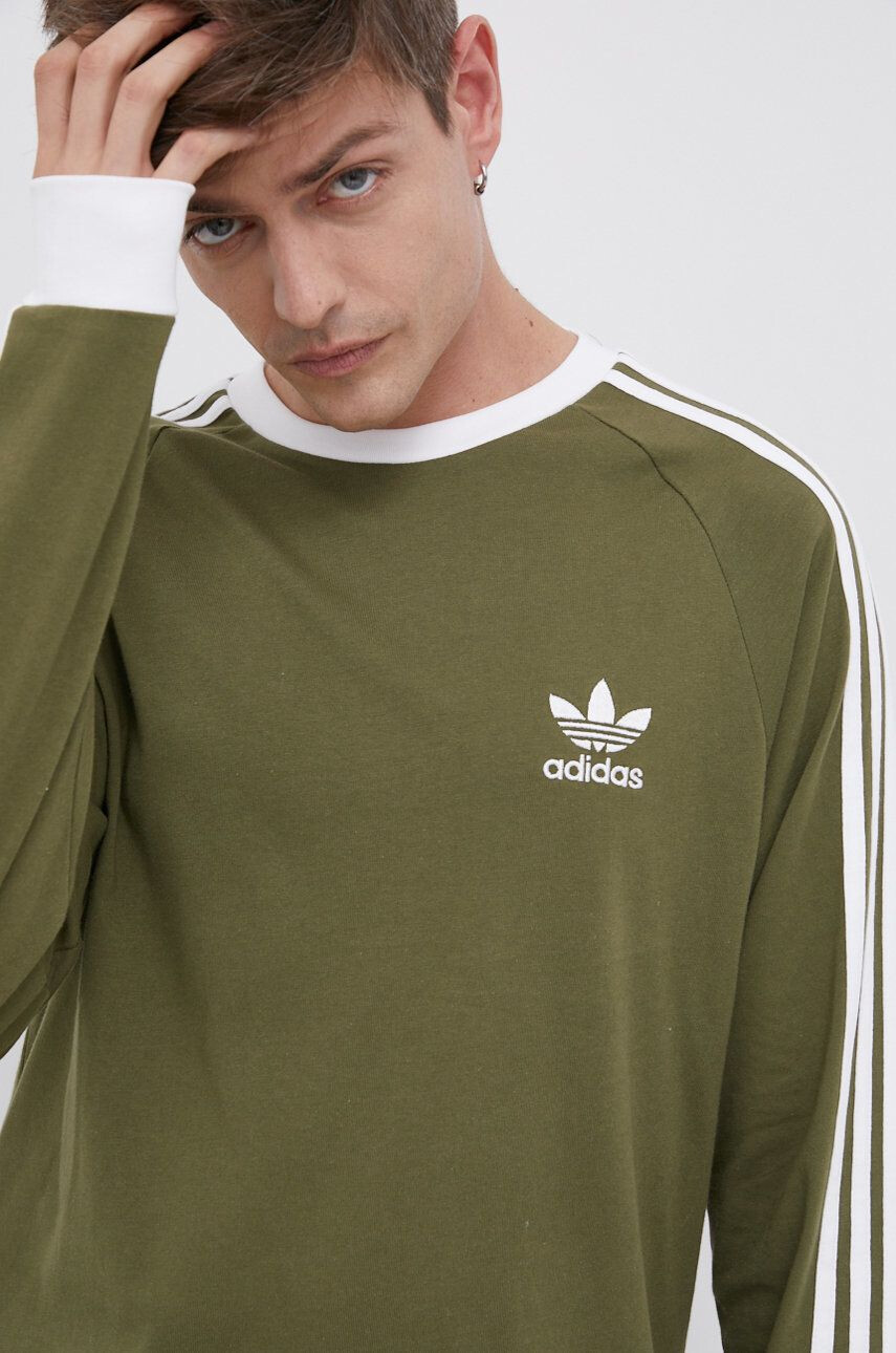 adidas Originals pamut hosszúujjú fekete nyomott mintás - Pepit.hu