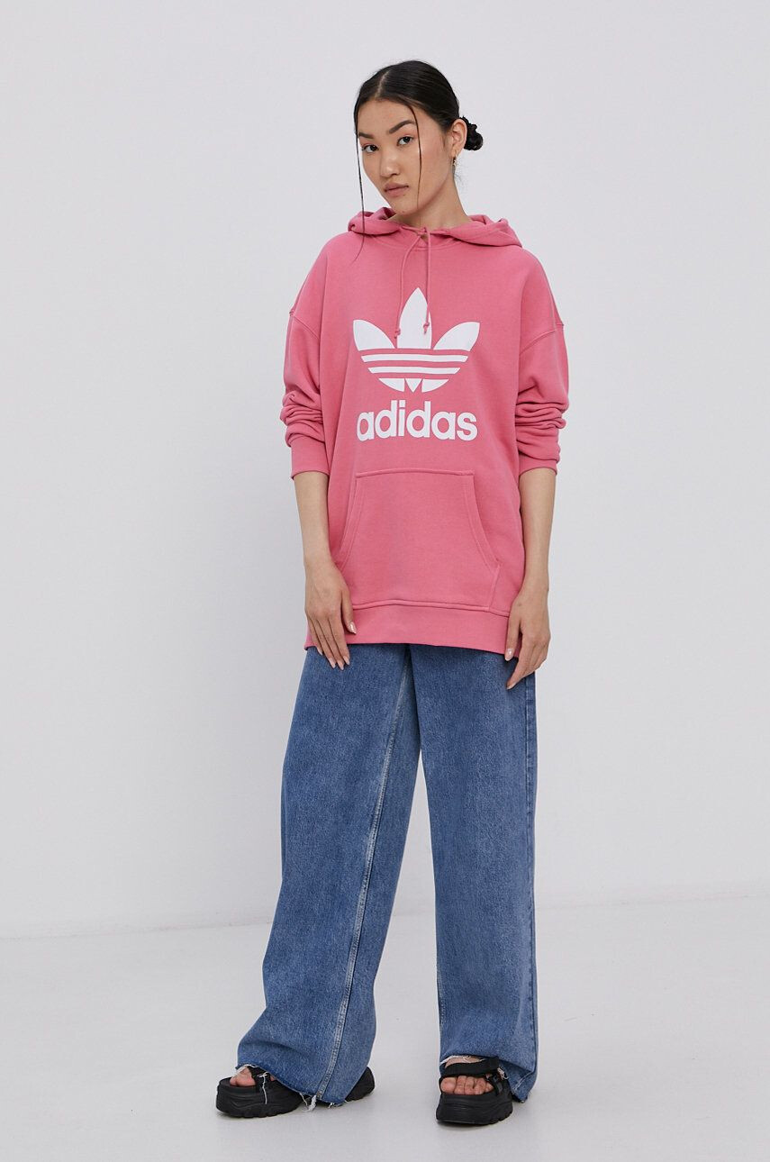 adidas Originals pamut melegítőfelső HF2326 fekete férfi nyomott mintás - Pepit.hu