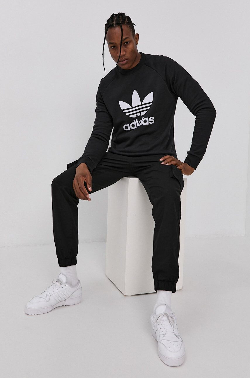 adidas Originals pamut melegítőfelső sárga férfi nyomott mintás - Pepit.hu