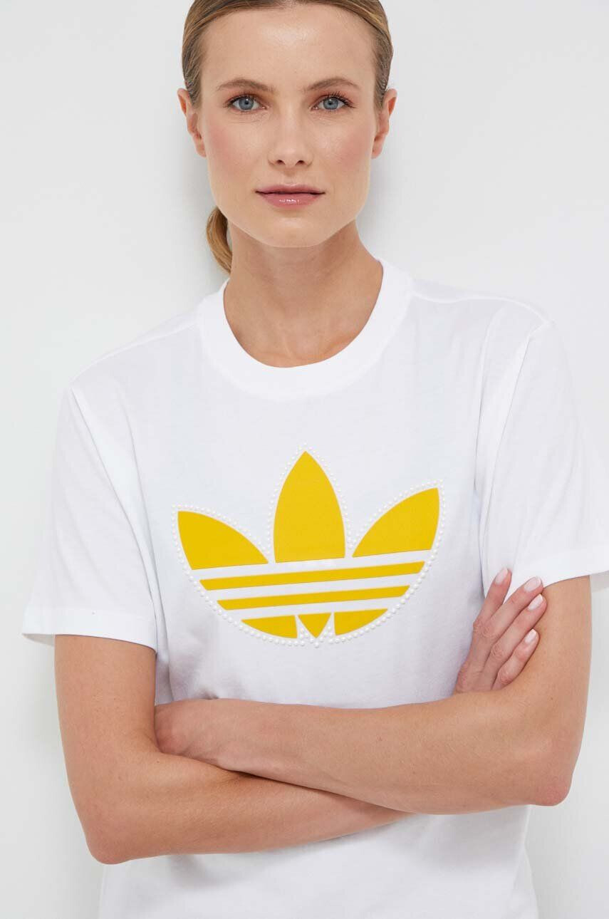 adidas Originals pamut póló bézs - Pepit.hu