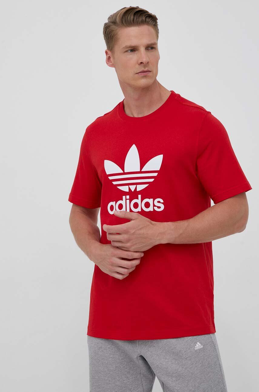 adidas Originals pamut póló fehér nyomott mintás - Pepit.hu