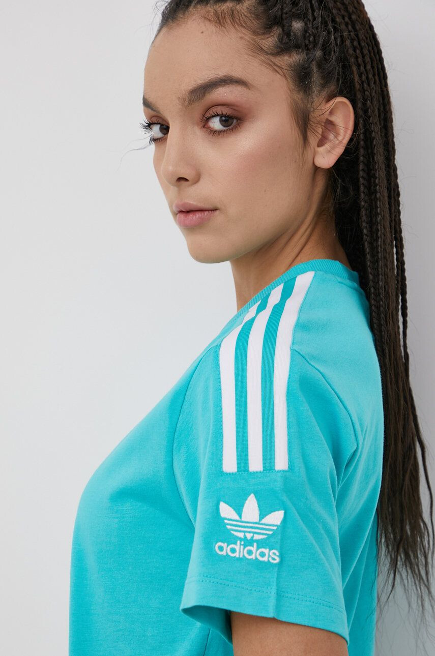 adidas Originals pamut póló bézs nyomott mintás - Pepit.hu