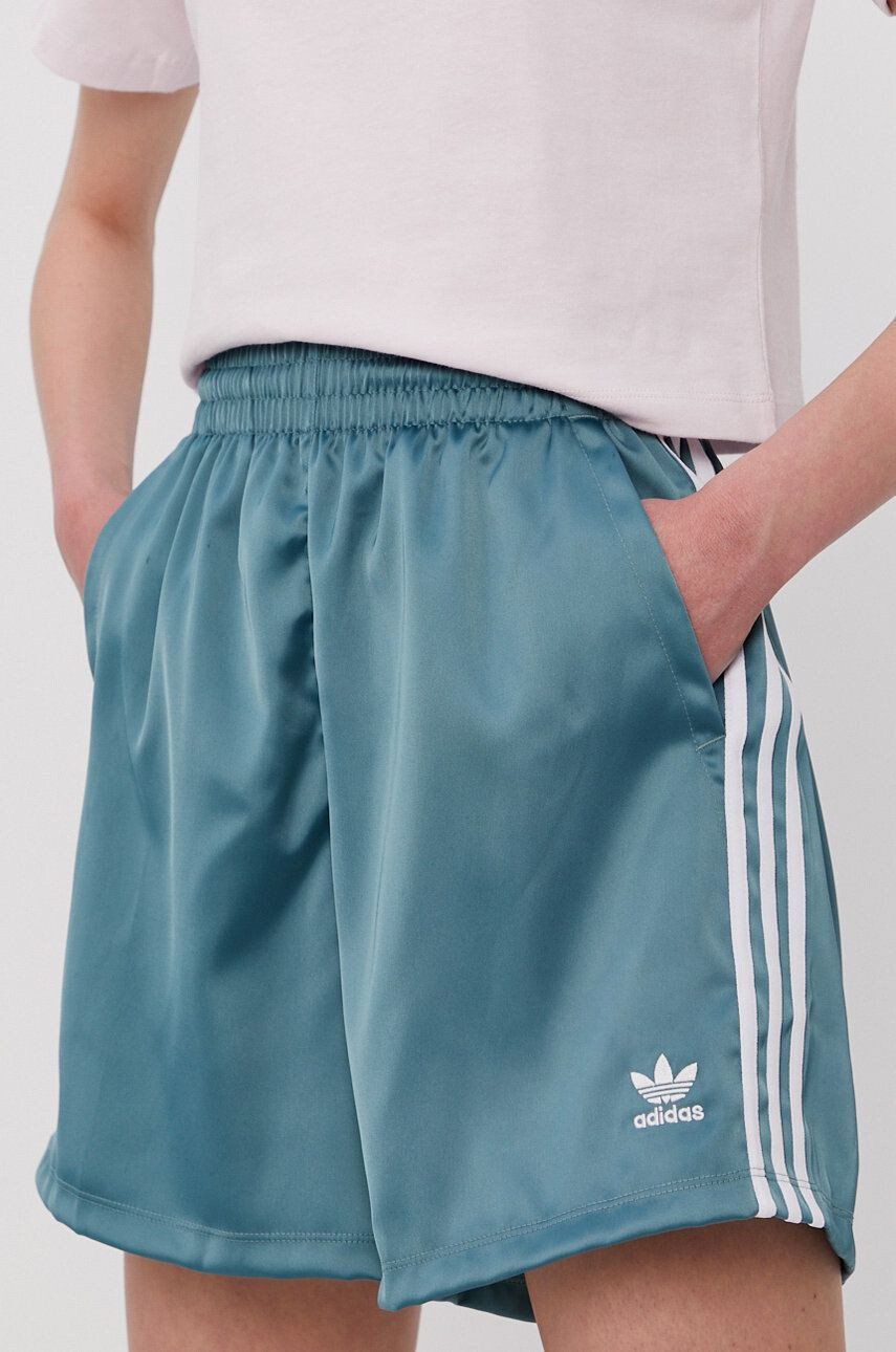 adidas Originals rövidnadrág női fekete mintás magas derekú - Pepit.hu