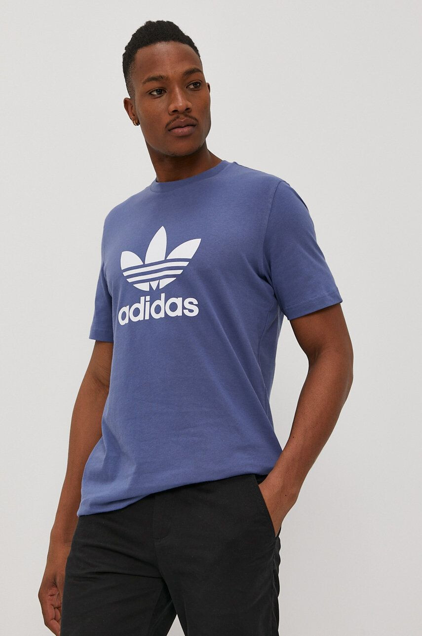 adidas Originals t-shirt GN3467 kék férfi nyomott mintás - Pepit.hu