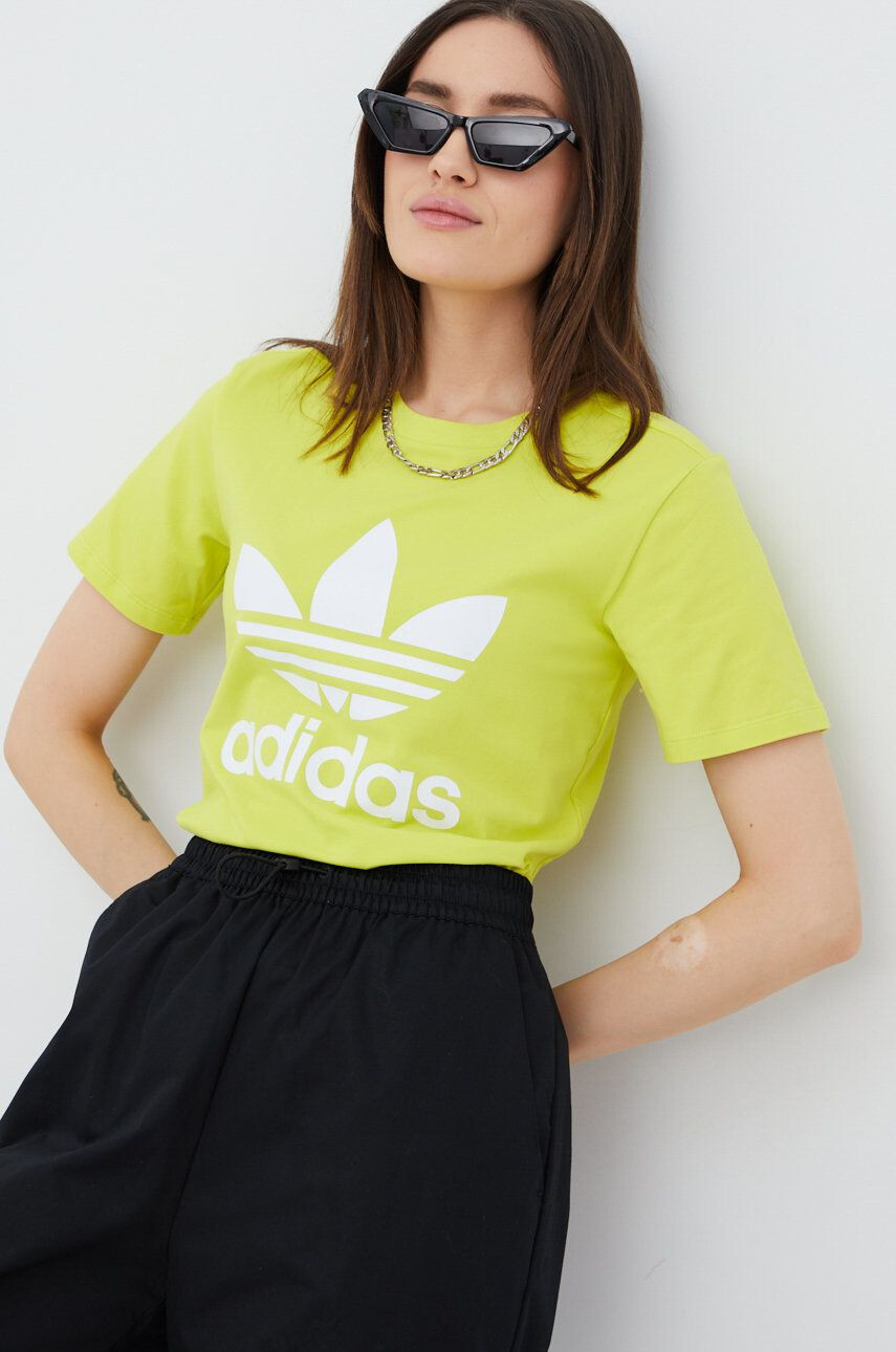 adidas Originals t-shirt Adicolor HE6872 női zöld - Pepit.hu