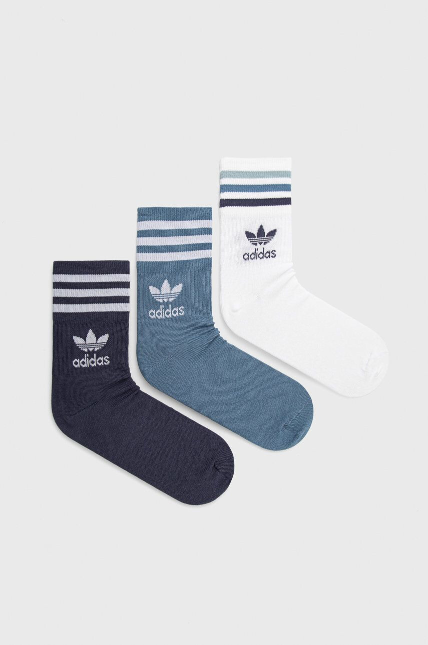 adidas Originals zokni (3-pack) kék férfi - Pepit.hu