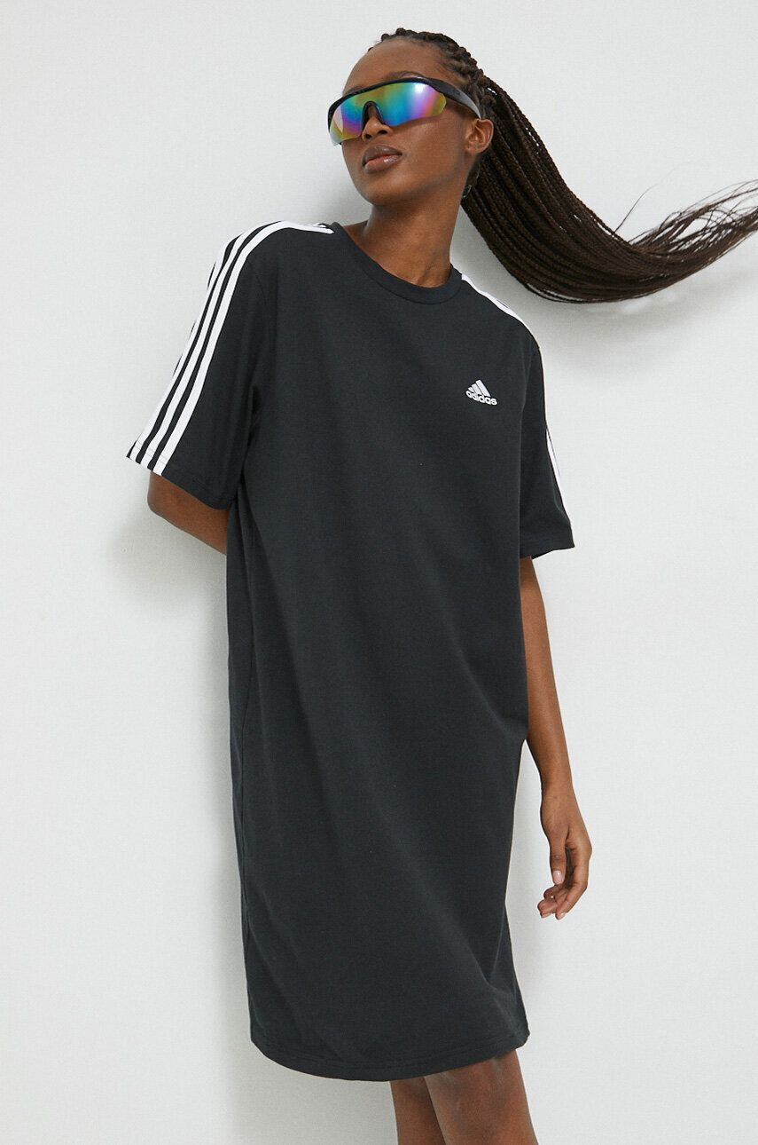 adidas pamut ruha fekete mini oversize - Pepit.hu