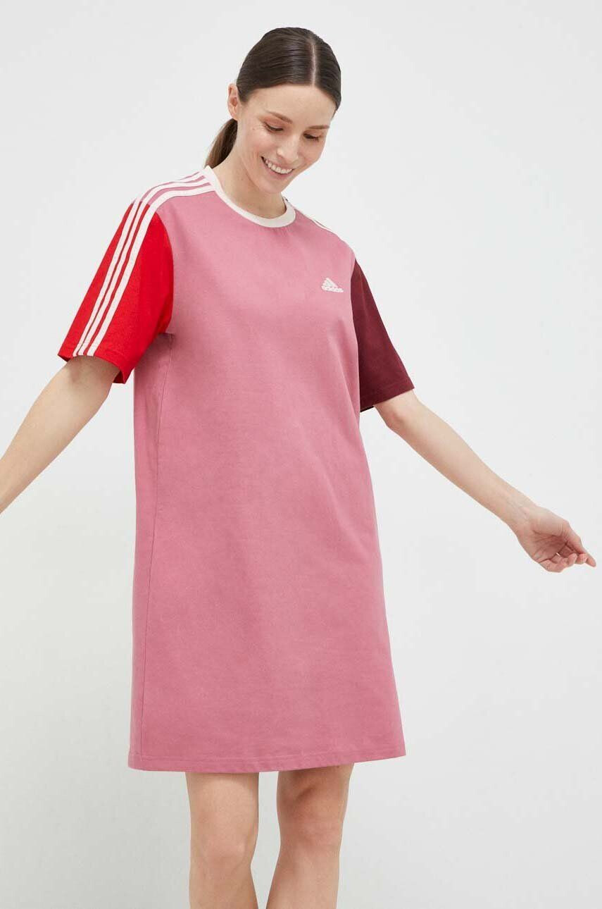 adidas pamut ruha rózsaszín mini oversize - Pepit.hu