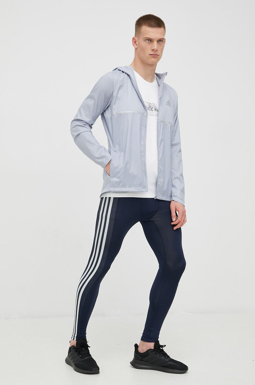 adidas Performance edzős legging 3-stripes sötétkék férfi nyomott mintás - Pepit.hu