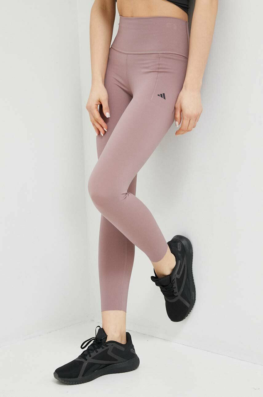 adidas Performance edzős legging Optime Lux rózsaszín sima - Pepit.hu