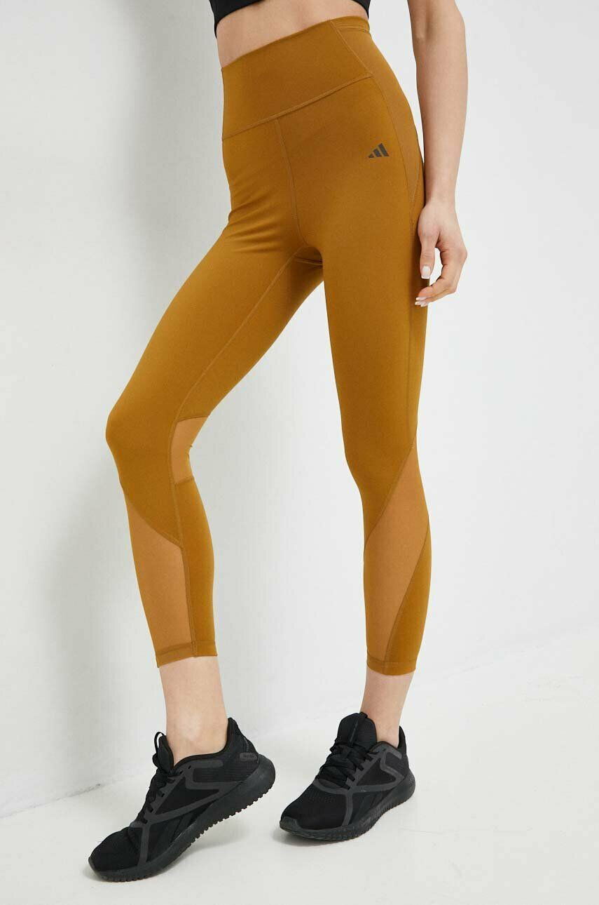 adidas Performance edzős legging Tailored barna sima - Pepit.hu