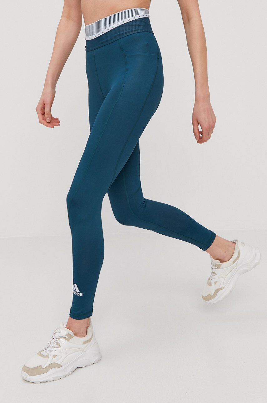 adidas Performance legging zöld női nyomott mintás - Pepit.hu