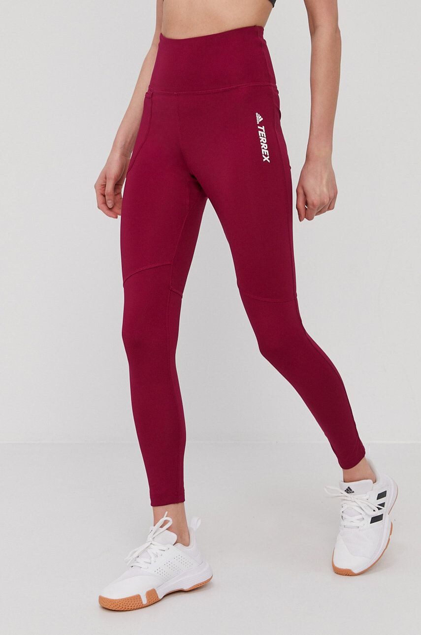 adidas Performance legging GQ1367 lila női sima - Pepit.hu