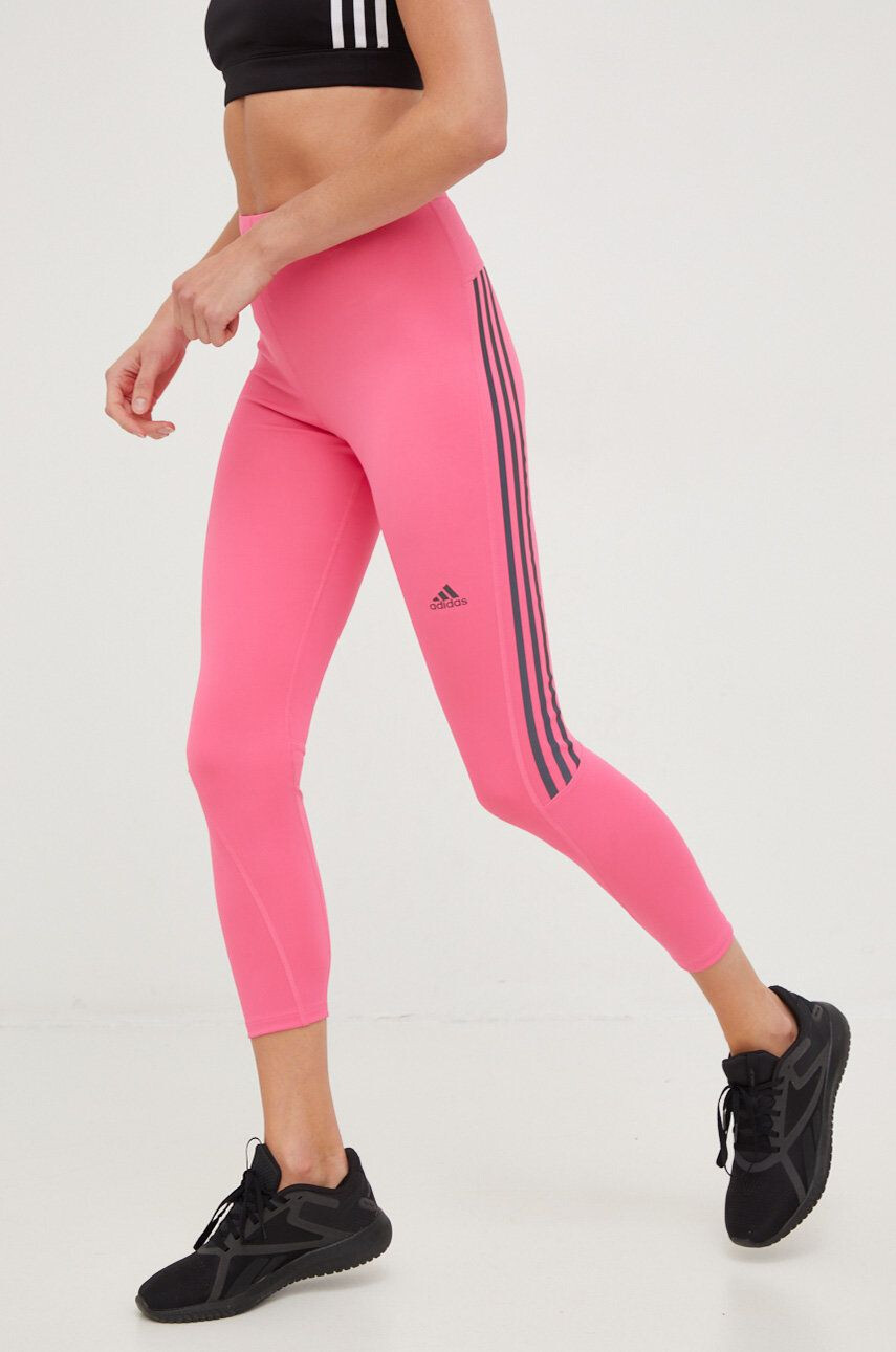 adidas Performance legging futáshoz Run Icons rózsaszín női nyomott mintás - Pepit.hu