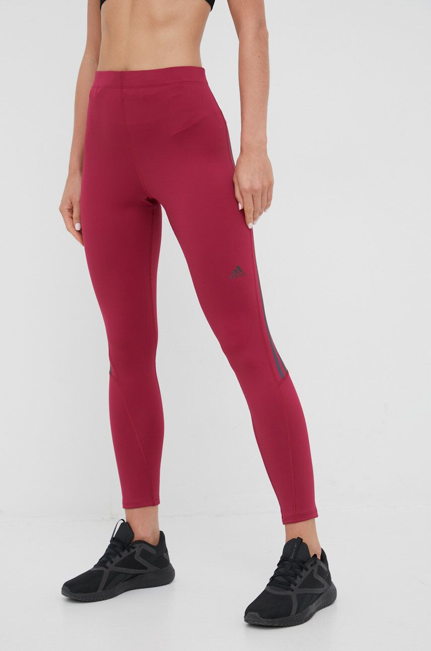 adidas Performance legging futáshoz Run Icons HD9138 lila női nyomott mintás - Pepit.hu