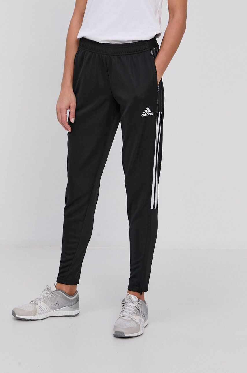 adidas Performance nadrág GQ1241 fekete női nyomott mintás - Pepit.hu