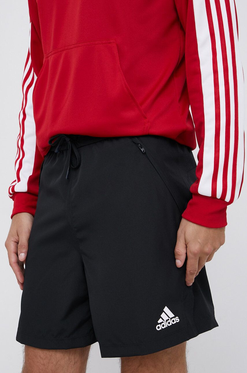 adidas Performance sport rövidnadrág GN5779 női sötétkék sima közepes derékmagasságú - Pepit.hu