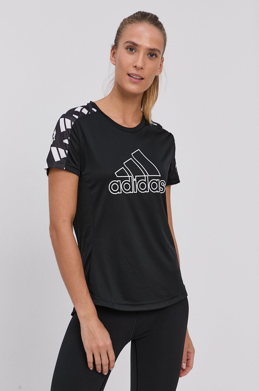 adidas Performance t-shirt GM1587 női fekete - Pepit.hu