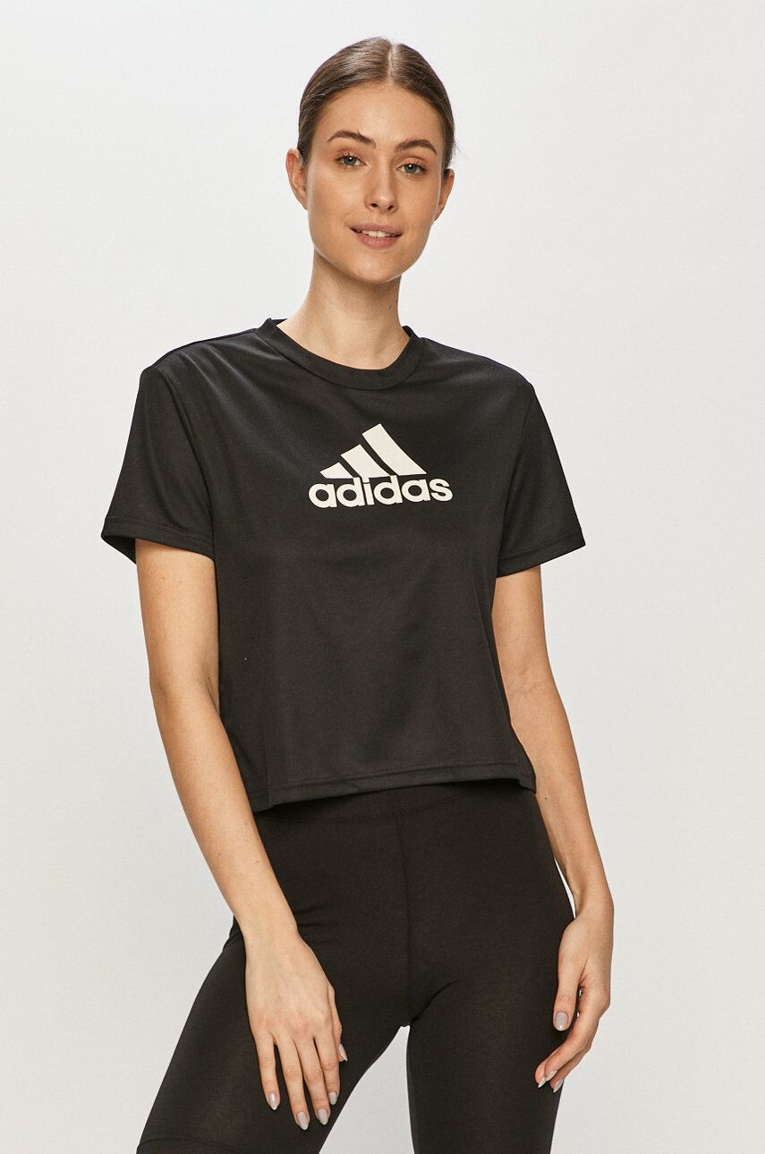 adidas t-shirt fekete férfi nyomott mintás - Pepit.hu