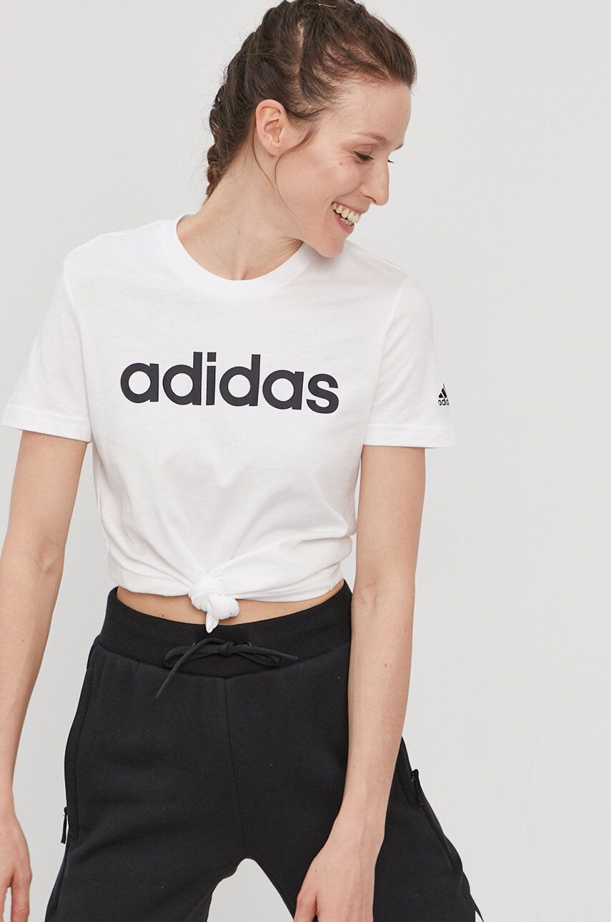 adidas t-shirt fehér férfi sima - Pepit.hu