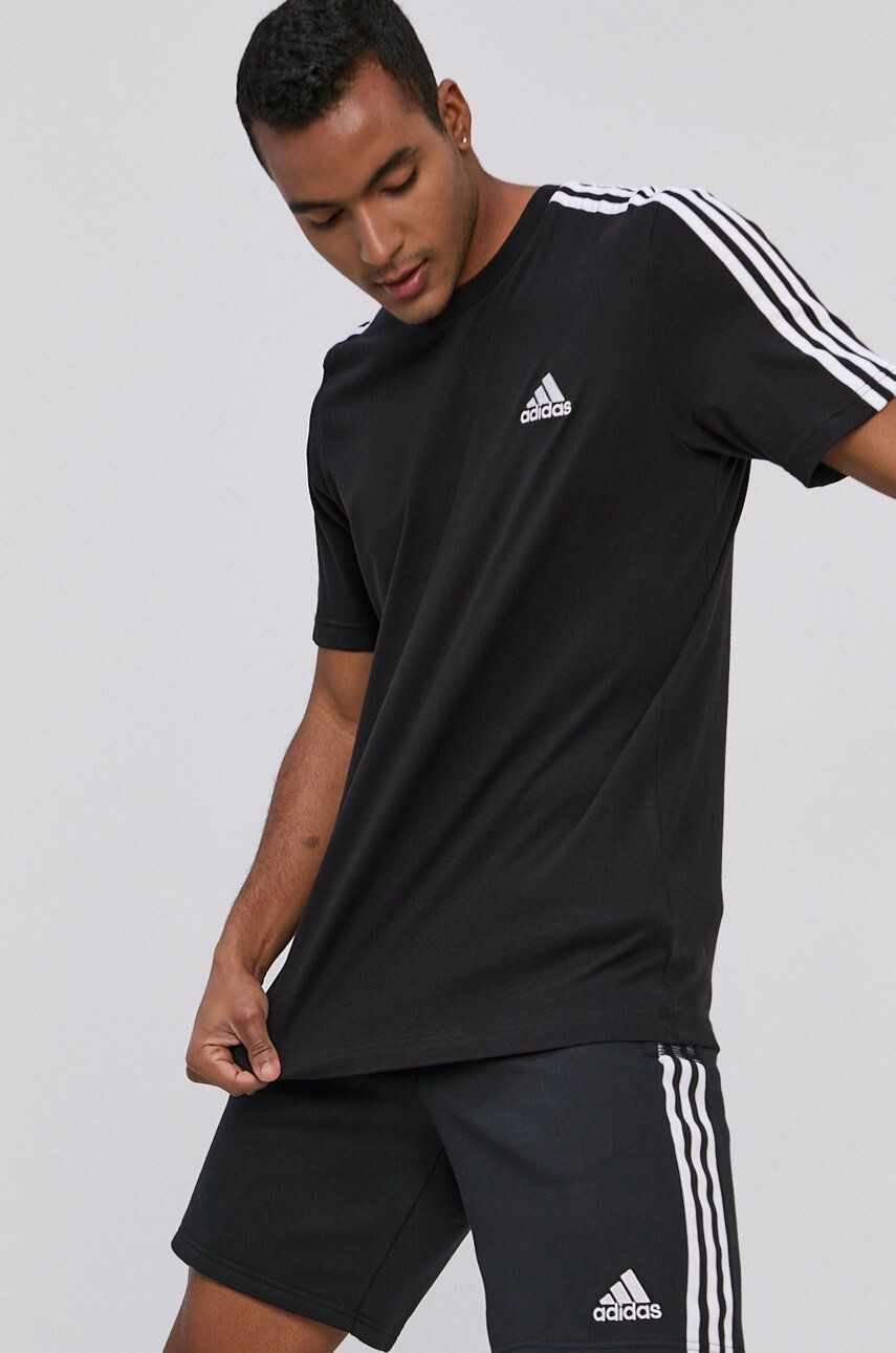 adidas t-shirt GL3732 fekete férfi nyomott mintás - Pepit.hu