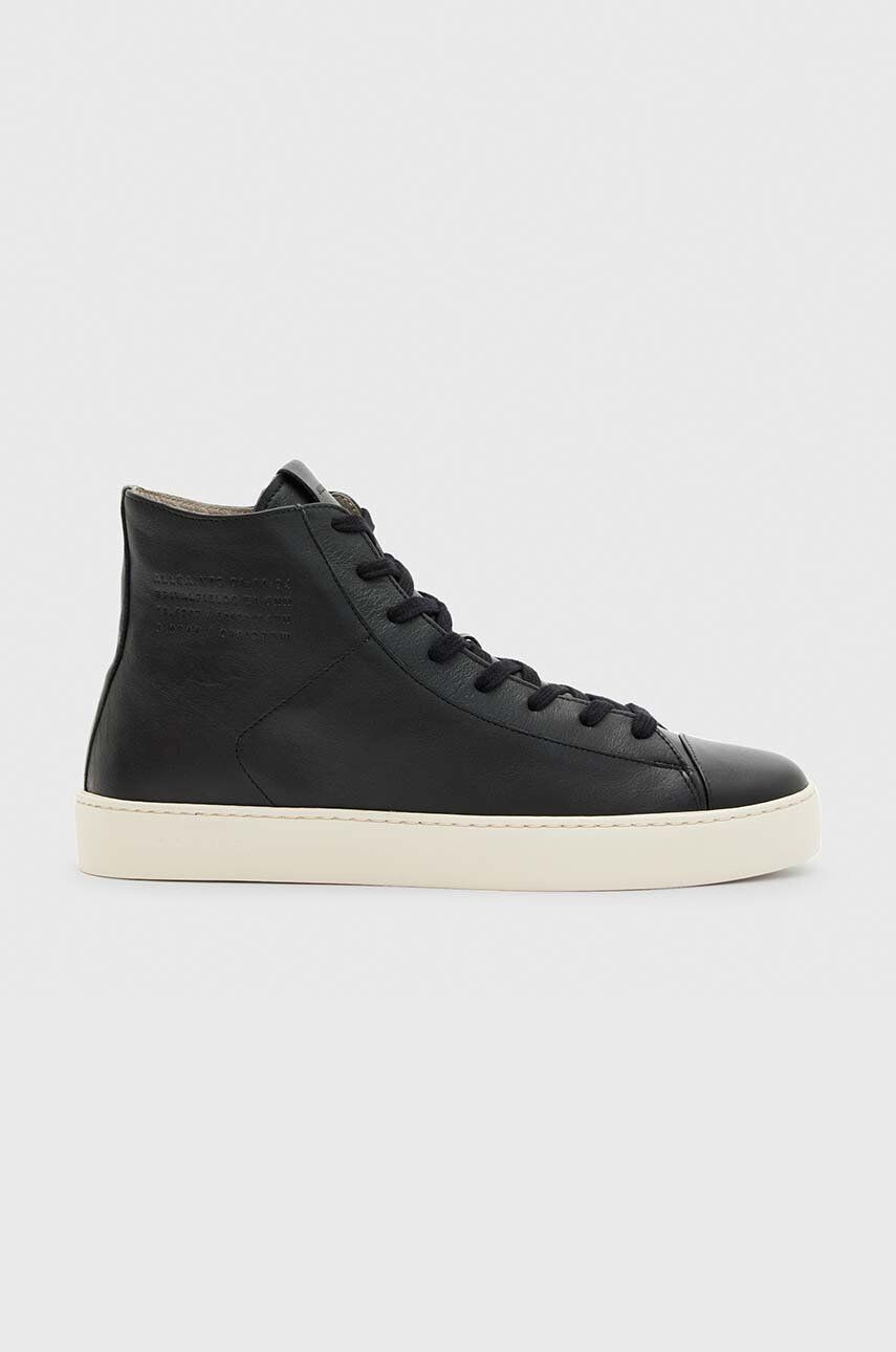 AllSaints bőr sneaker Slone High Top fekete férfi - Pepit.hu