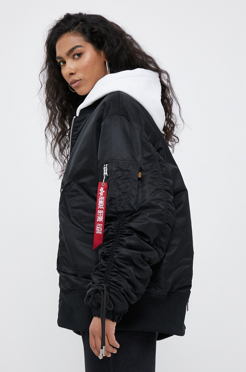 Alpha Industries bomber dzseki női fekete átmeneti - Pepit.hu