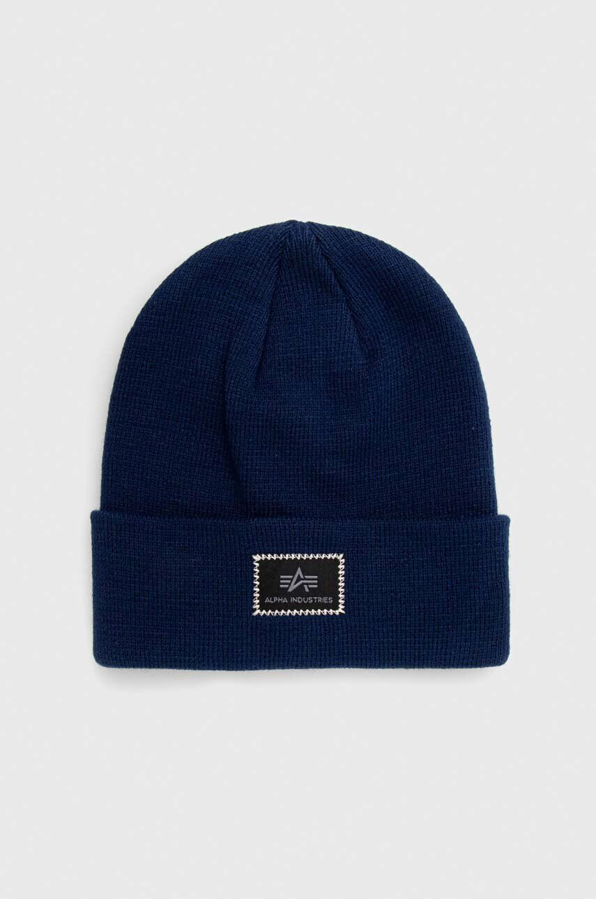 Alpha Industries sapka X-Fit Beanie sötétkék - Pepit.hu