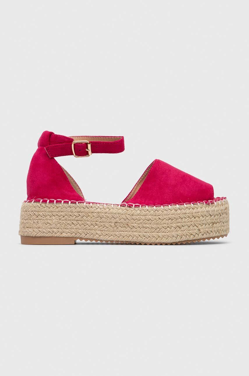 Answear Lab espadrilles rózsaszín platformos - Pepit.hu