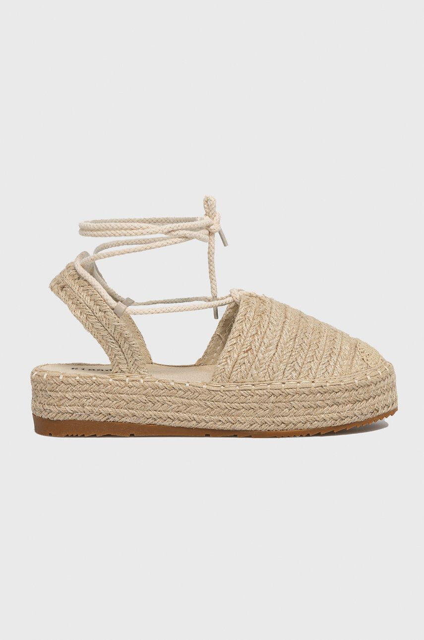 Answear Lab espadrilles bézs platformos - Pepit.hu