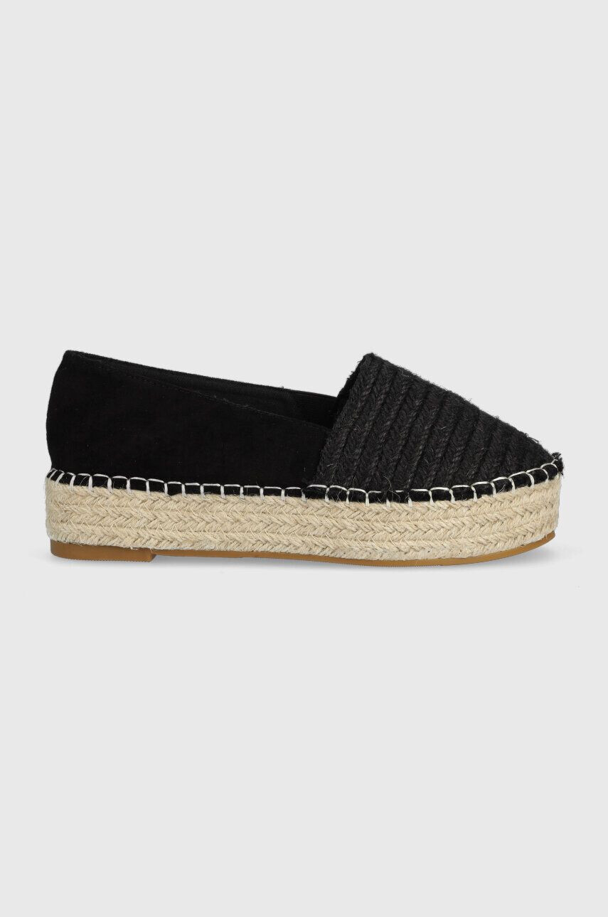 Answear Lab espadrilles fekete platformos - Pepit.hu