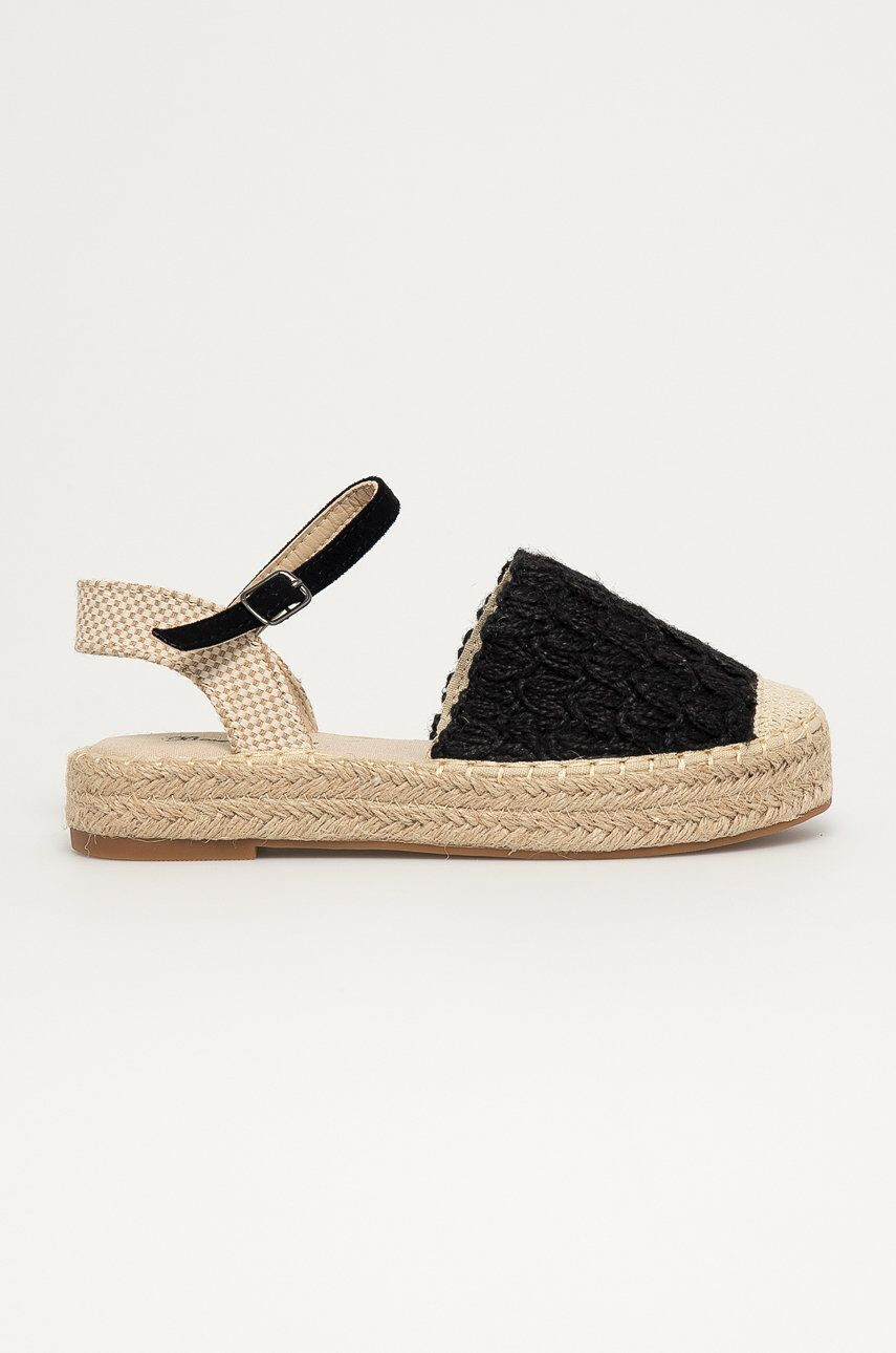 Answear Lab espadrilles Best Shoes fekete platformos - Pepit.hu