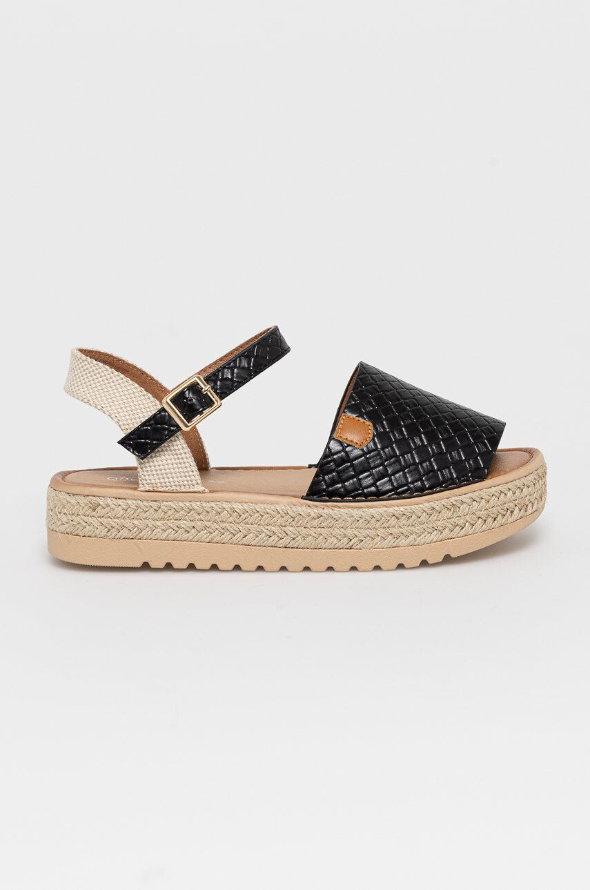 Answear Lab espadrilles Melissa fekete platformos - Pepit.hu