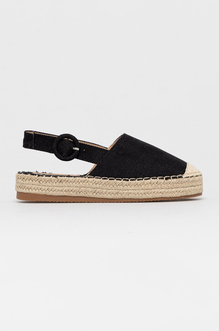 Answear Lab espadrilles Rianda fekete platformos - Pepit.hu