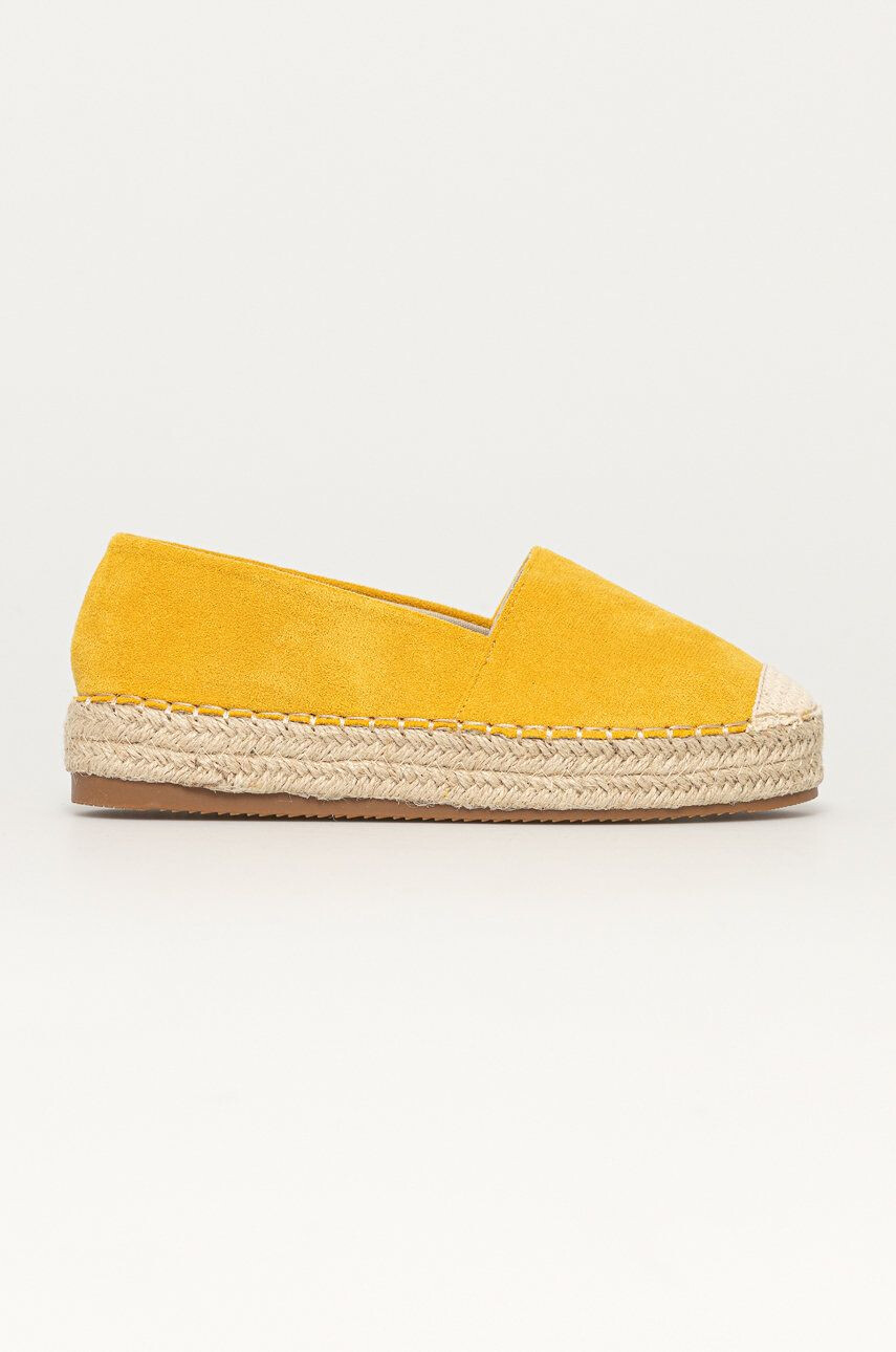 Answear Lab espadrilles Sun Color sárga platformos - Pepit.hu