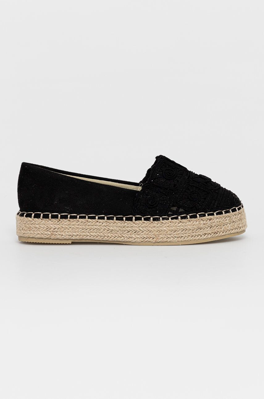 Answear Lab espadrilles Sun Color fekete platformos - Pepit.hu