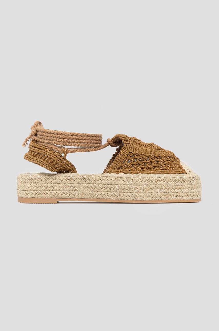 Answear Lab espadrilles WK barna platformos - Pepit.hu