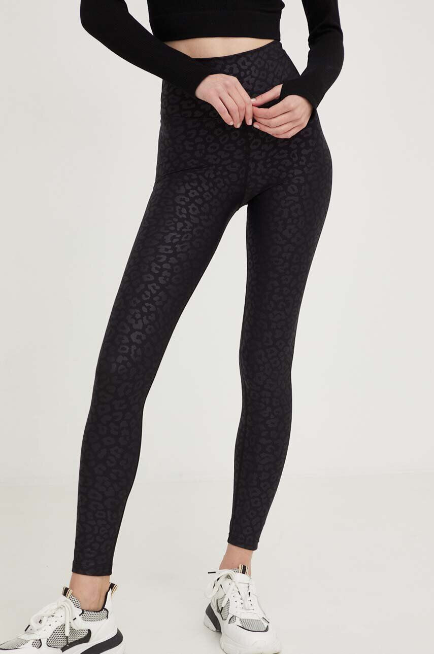 Answear Lab legging fekete nyomott mintás - Pepit.hu